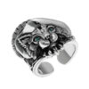 Bague Portrait Chat Argent