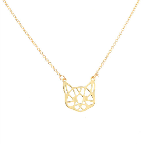 Collier tête de chat creuse