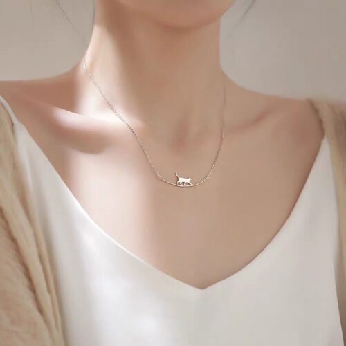 Collier Chat Escalade 925