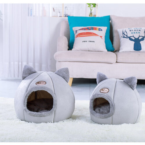 NID POUR CHAT SEMI-FERMÉ