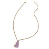 Collier Chat Violet