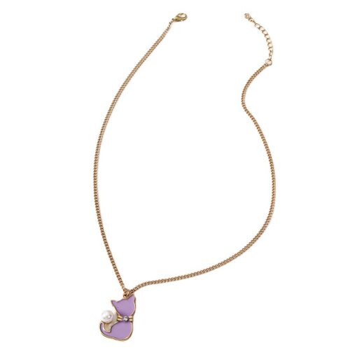 Collier Chat Violet