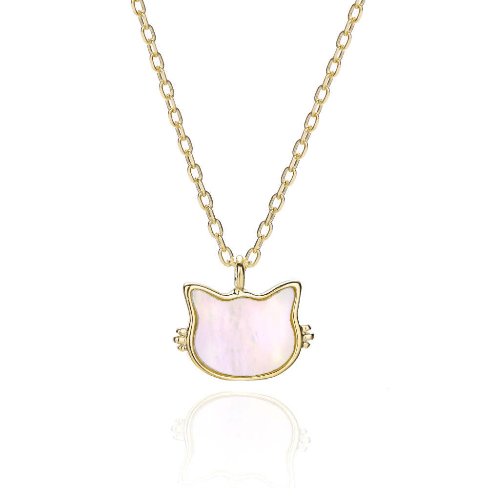 COLLIER ARGENT S925 CHAT MIGNON