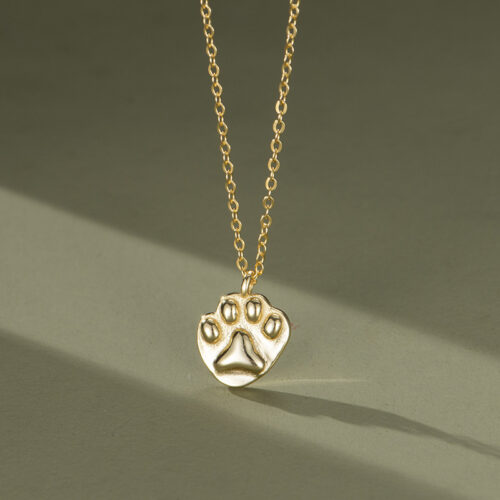 Collier patte de chat en Argent