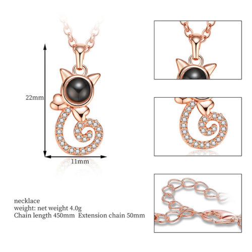Collier Loupe Chat Cuivre