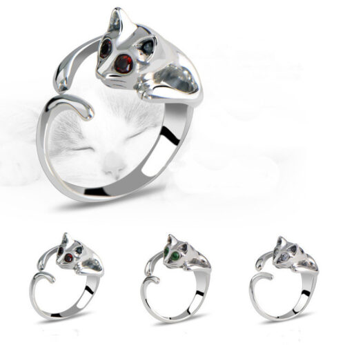 Bague Argent Queue Chat
