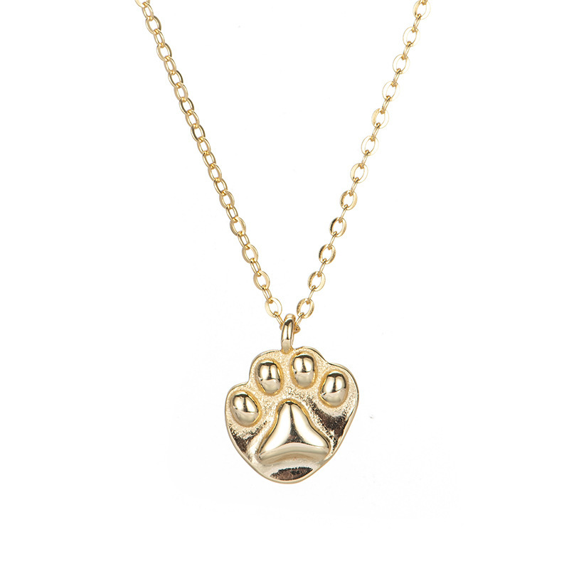Collier patte de chat en Argent