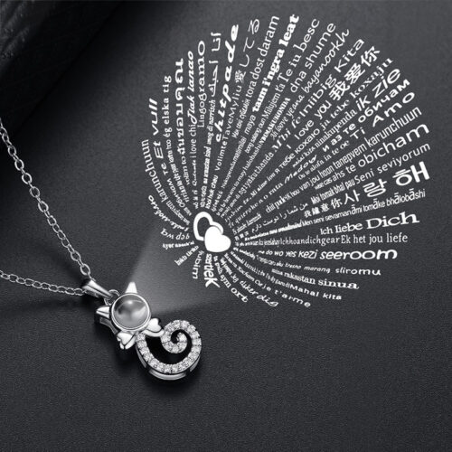 Collier Loupe Chat Cuivre