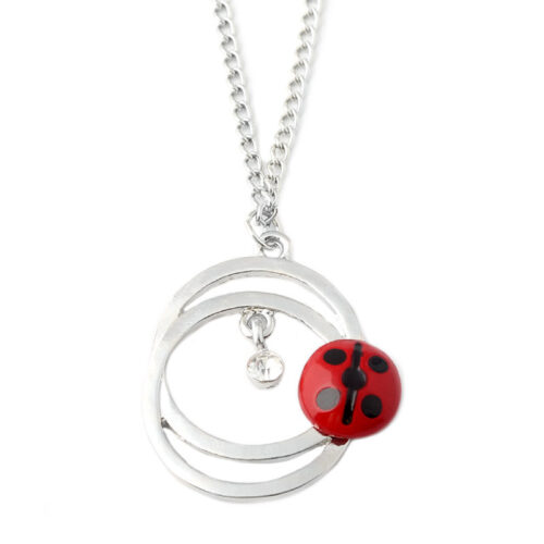 COLLIER EN FORME DE CHAT ET COCCINELLE