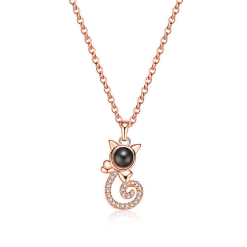 Collier Loupe Chat Cuivre