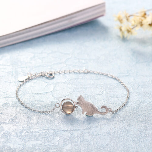 Bracelet simple de pierres de lune