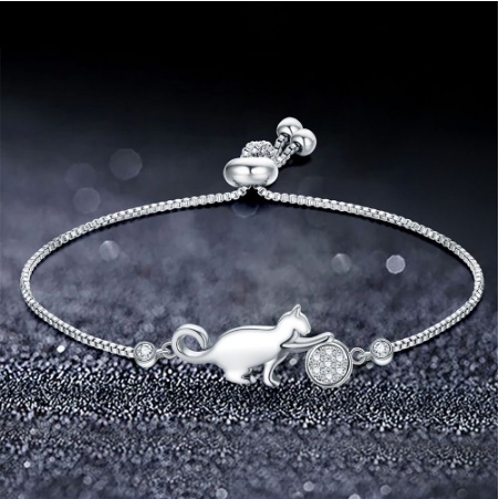 Bracelet ajustable chat