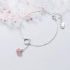 Bracelet chat argent