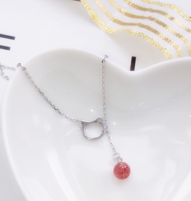 Bracelet chat argent