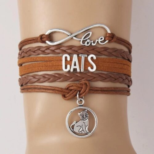 Bracelet chat charms