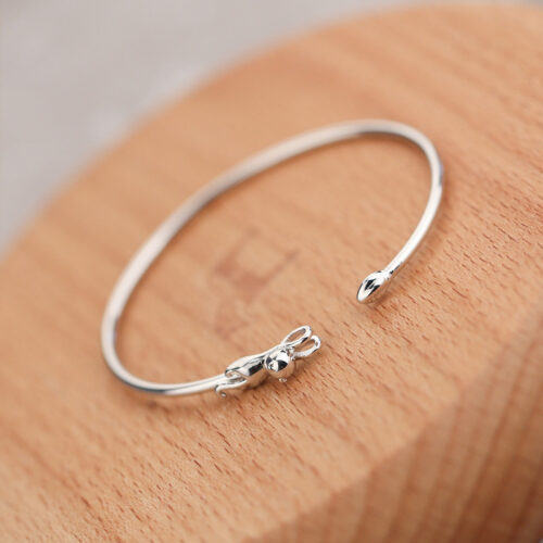 Bracelet mignon en argent S925 avec chat à la mode