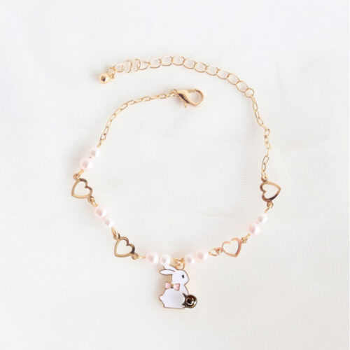Bracelet de fleurs chat et feuilles pour femmes