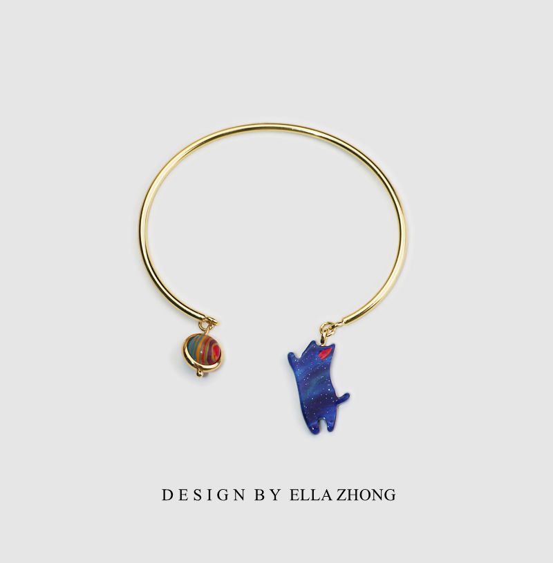 Bracelet Chat Astronaute