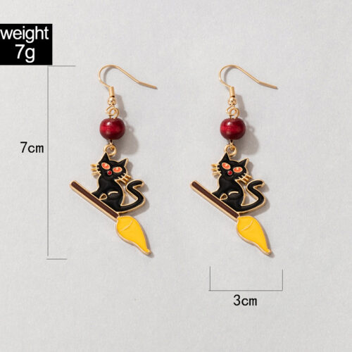 Boucles d’oreilles Halloween Magicienne