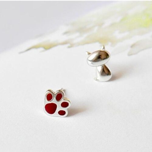 Boucles d’oreilles en argent 925 avec griffes de chat