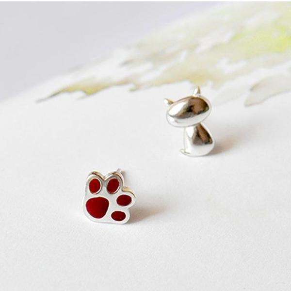Boucles d’oreilles en argent 925 avec griffes de chat