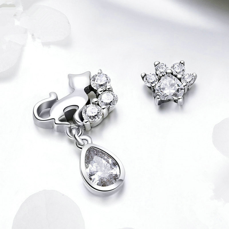 Boucles d’oreilles chat style vintage