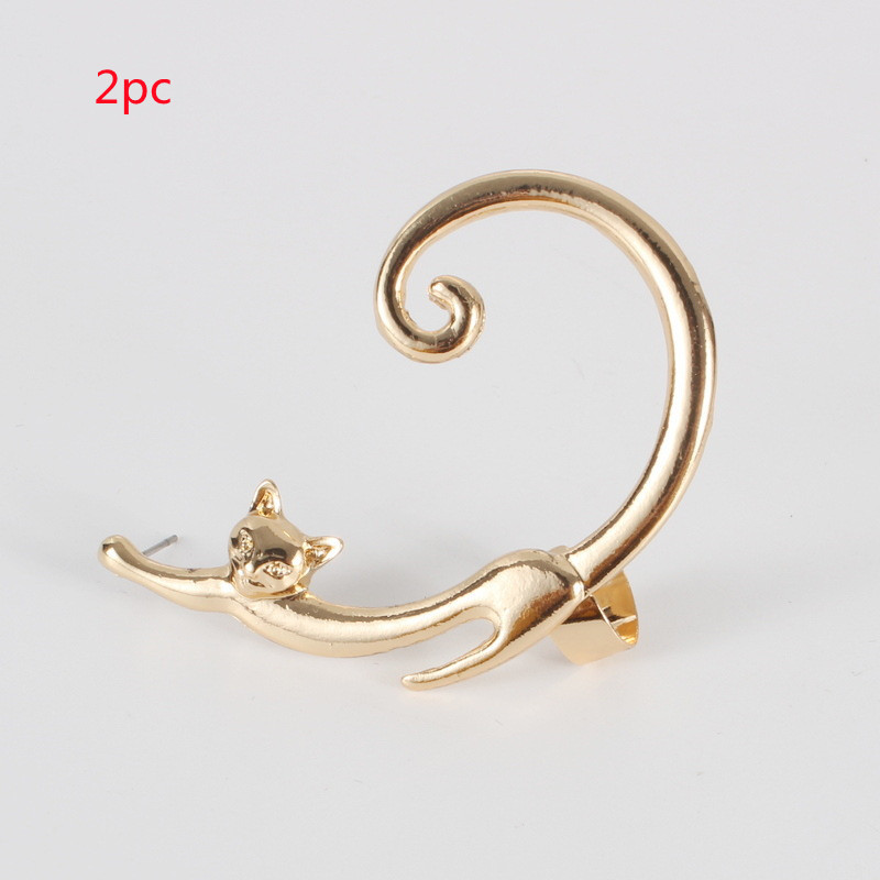 Boucle d’oreille unique en forme de chat