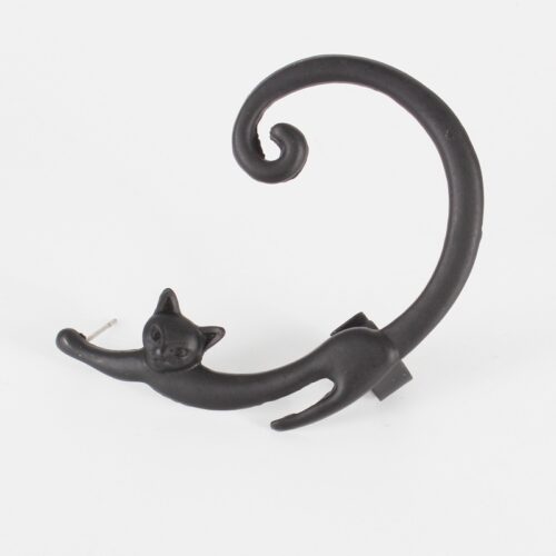 Boucle d’oreille unique en forme de chat