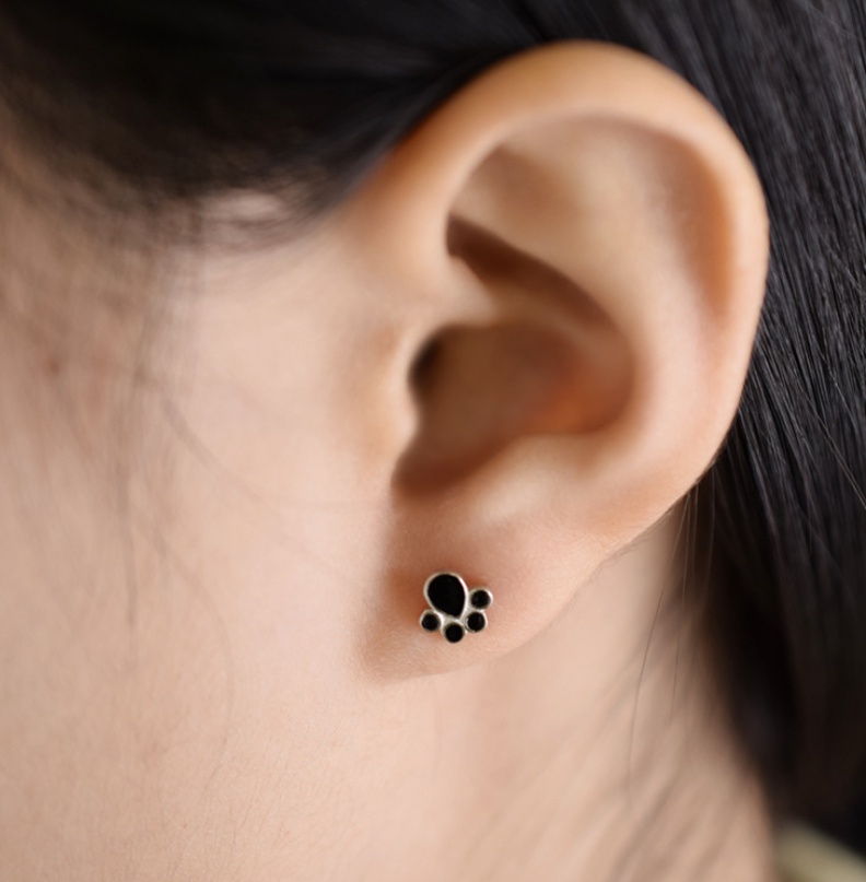 Boucles d’oreilles en argent 925 avec griffes de chat