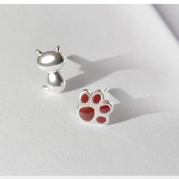 Boucles d’oreilles en argent 925 avec griffes de chat