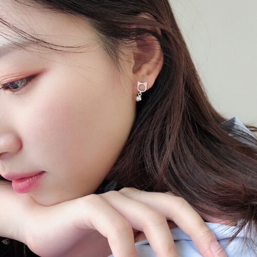 Boucles d’oreilles en argent & cloche