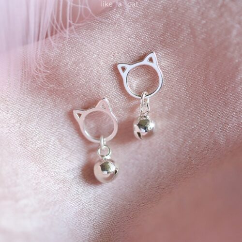Boucles d’oreilles en argent & cloche