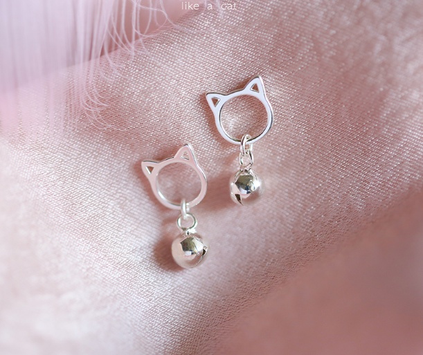 Boucles d’oreilles en argent & cloche