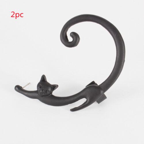 Boucle d’oreille unique en forme de chat