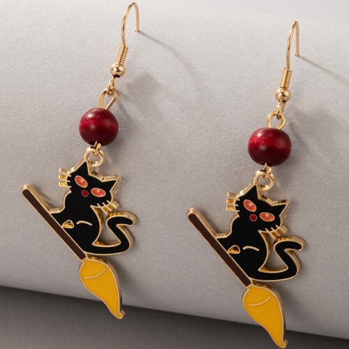 Boucles d’oreilles Halloween Magicienne