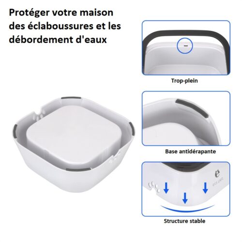 Gamelle eau anti-débordement 1.5L