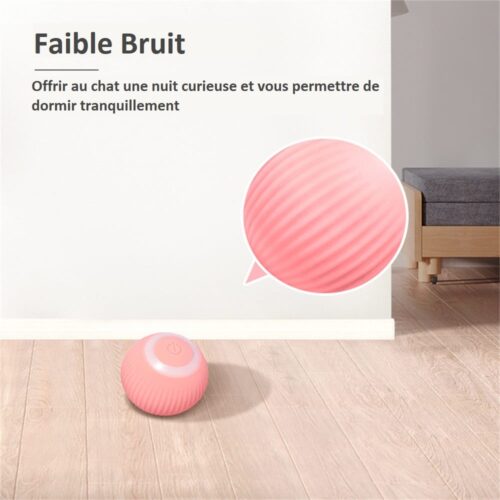 Balle pour chat qui roule toute seule