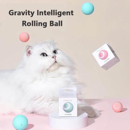 Balle pour chat qui roule toute seule