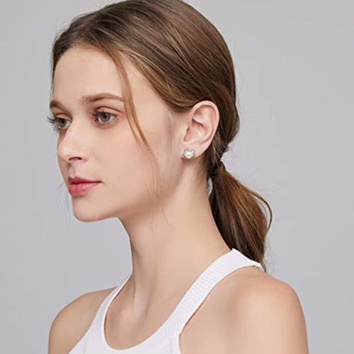 Boucles d'oreilles Perles Chat Mignon