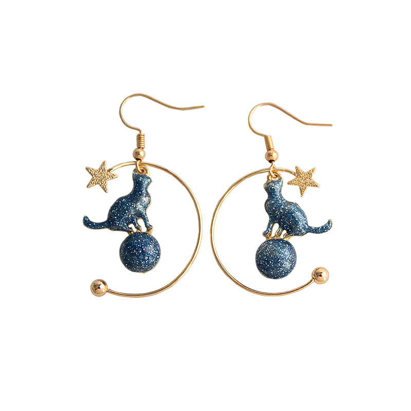 Boucles d'oreilles Saturne