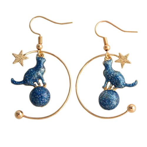 Boucles d'oreilles Saturne