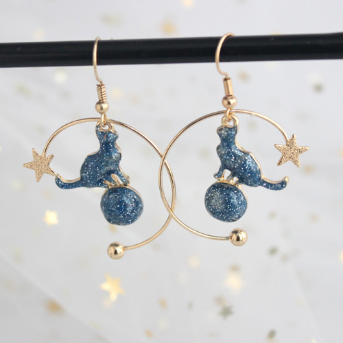 Boucles d'oreilles Saturne