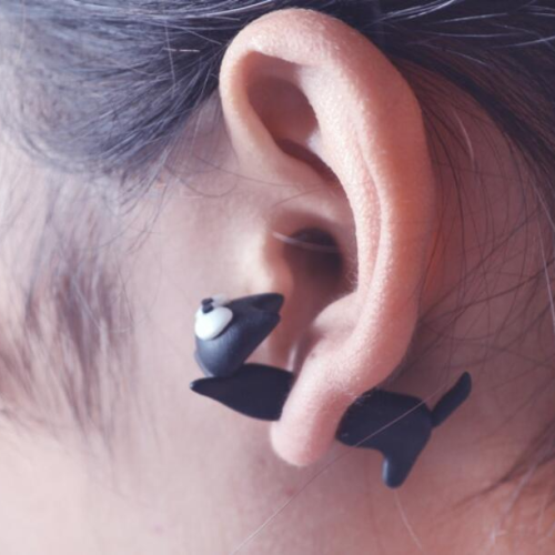 Boucles d'oreilles chat