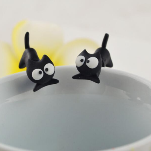 Boucles d'oreilles chat