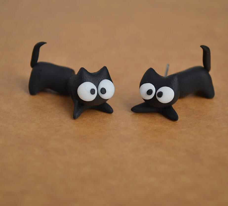 Boucles d'oreilles chat