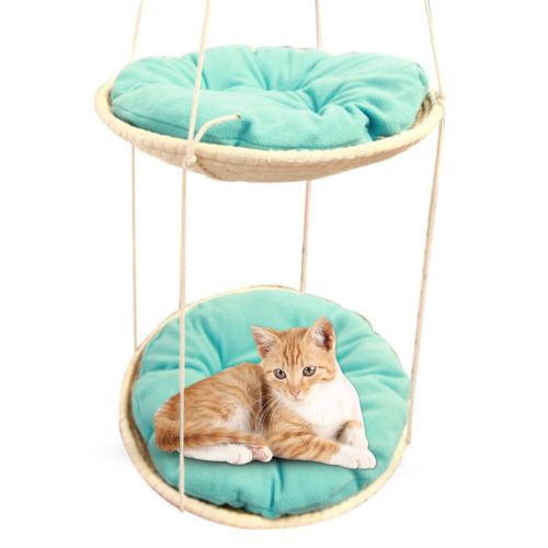 Hamac pour chat en paille