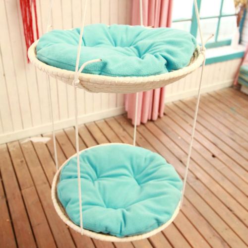 Hamac pour chat en paille